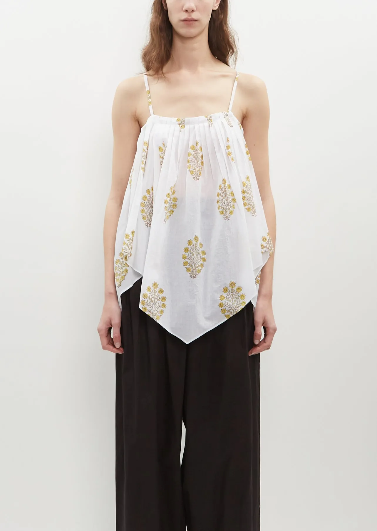 Etretat Blockprint Handkerchief Camisole