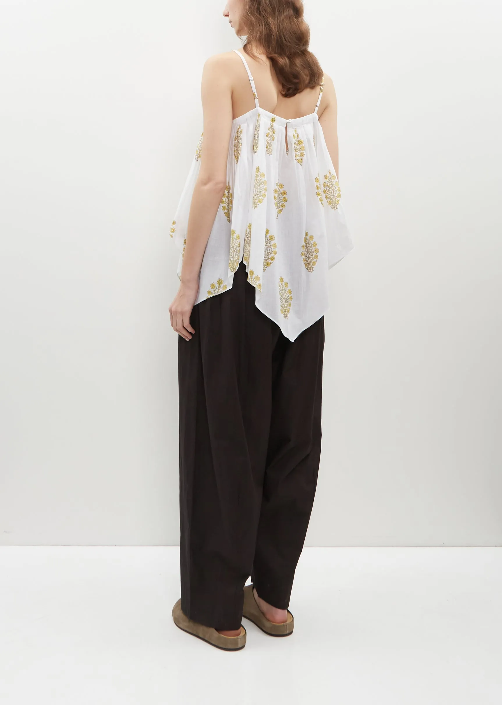 Etretat Blockprint Handkerchief Camisole