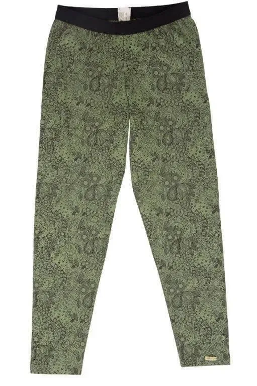 FAIRTRADE ORGANIC GREEN LEGGINGS by Comazo