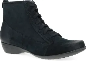 Fergie Lace Up Black Boot