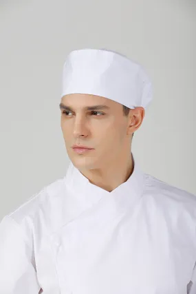 Freesia White Chef Beanie, Vent