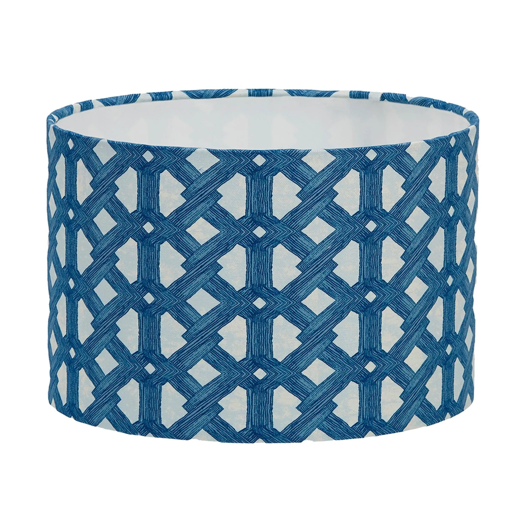 Geometric Indigo Blue Lamp Shade