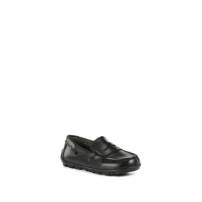 Geox Respira Boys Leather Slip On Penny Loafers