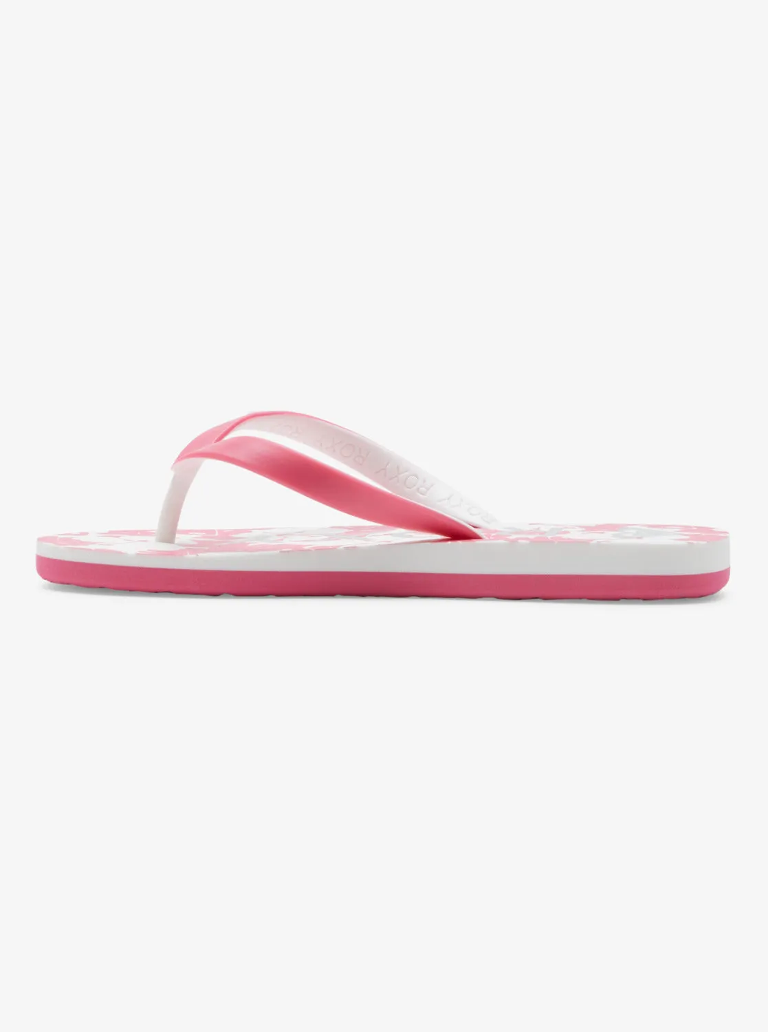 Girls 4-16 Tahiti Flip-Flops - Super Pink/White