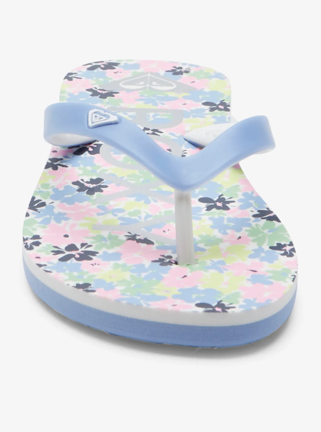 Girls 4-16 Tahiti Flip-Flops - White/Pink/Blue