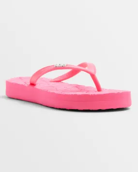 Girls Viva Platform Sandals - Hot Pink