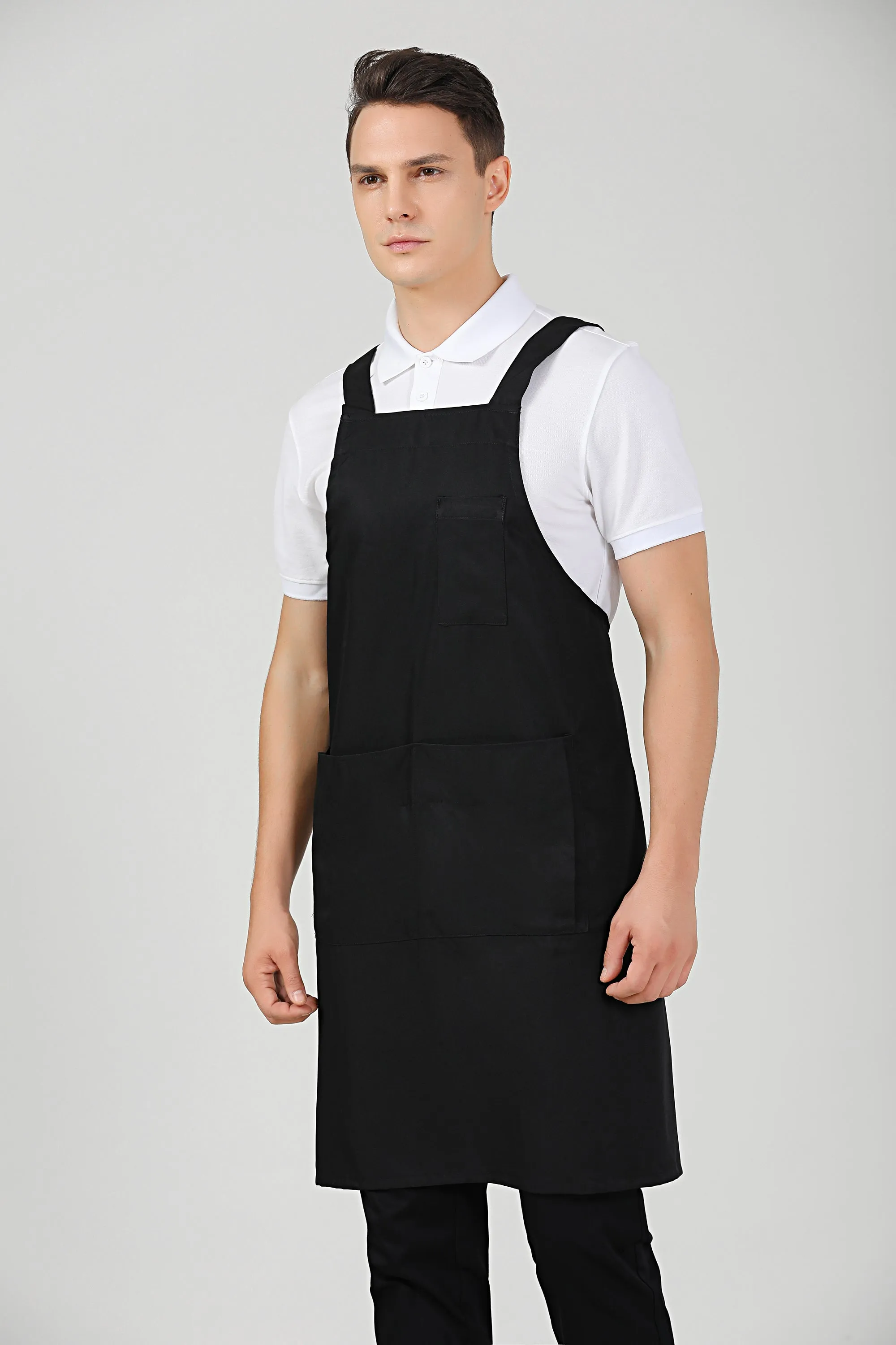 Hansel Black Service Bib Apron