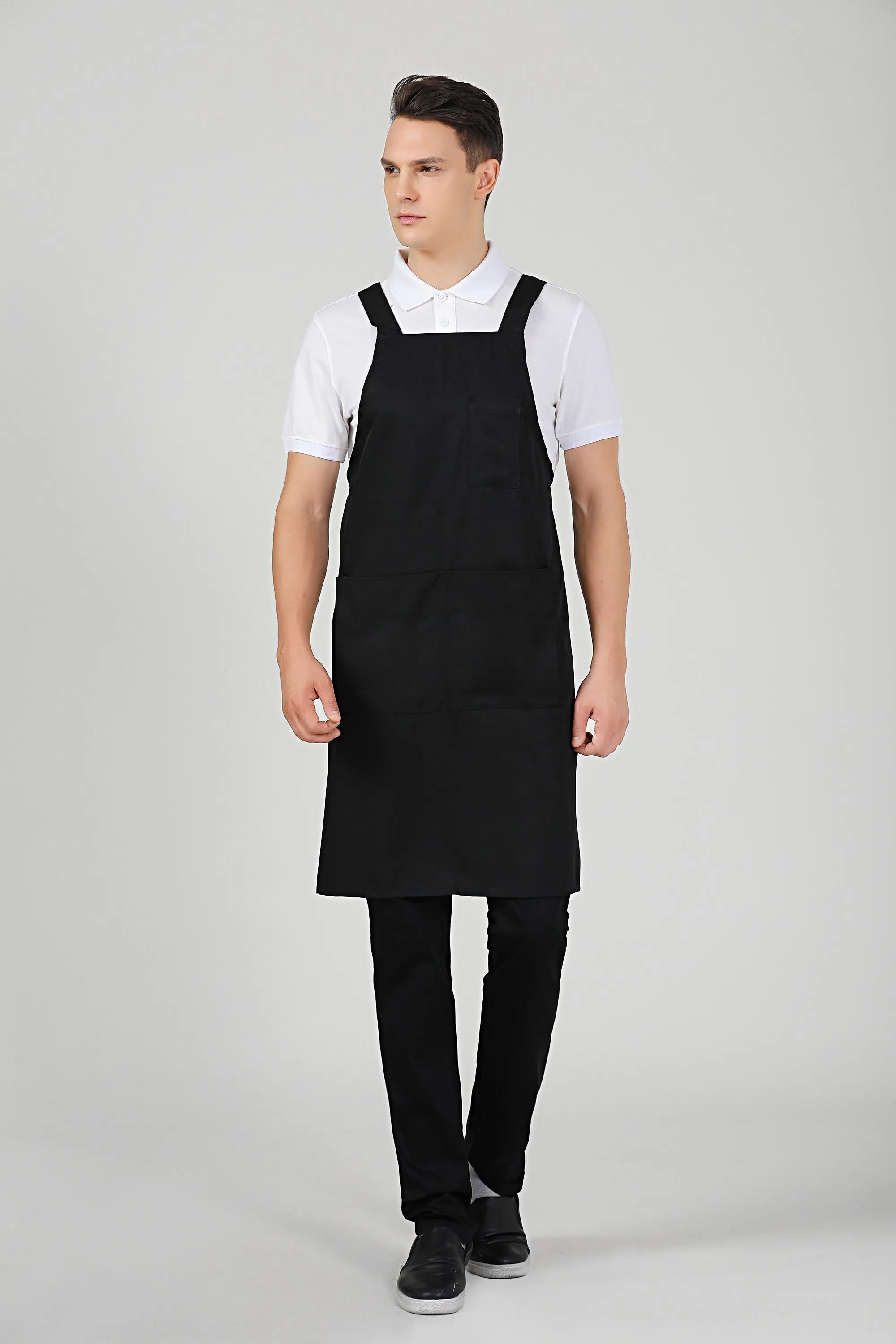 Hansel Black Service Bib Apron