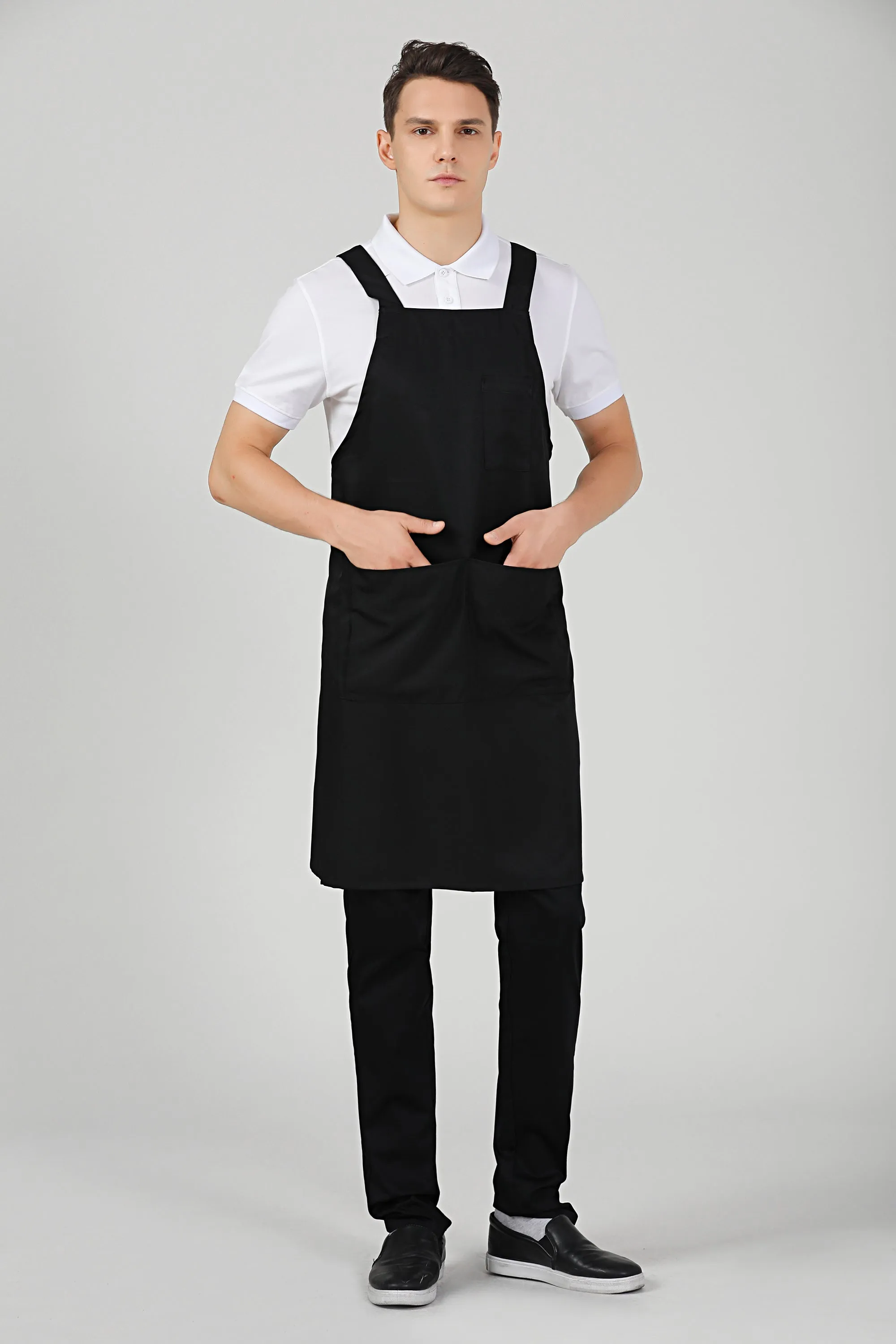 Hansel Black Service Bib Apron