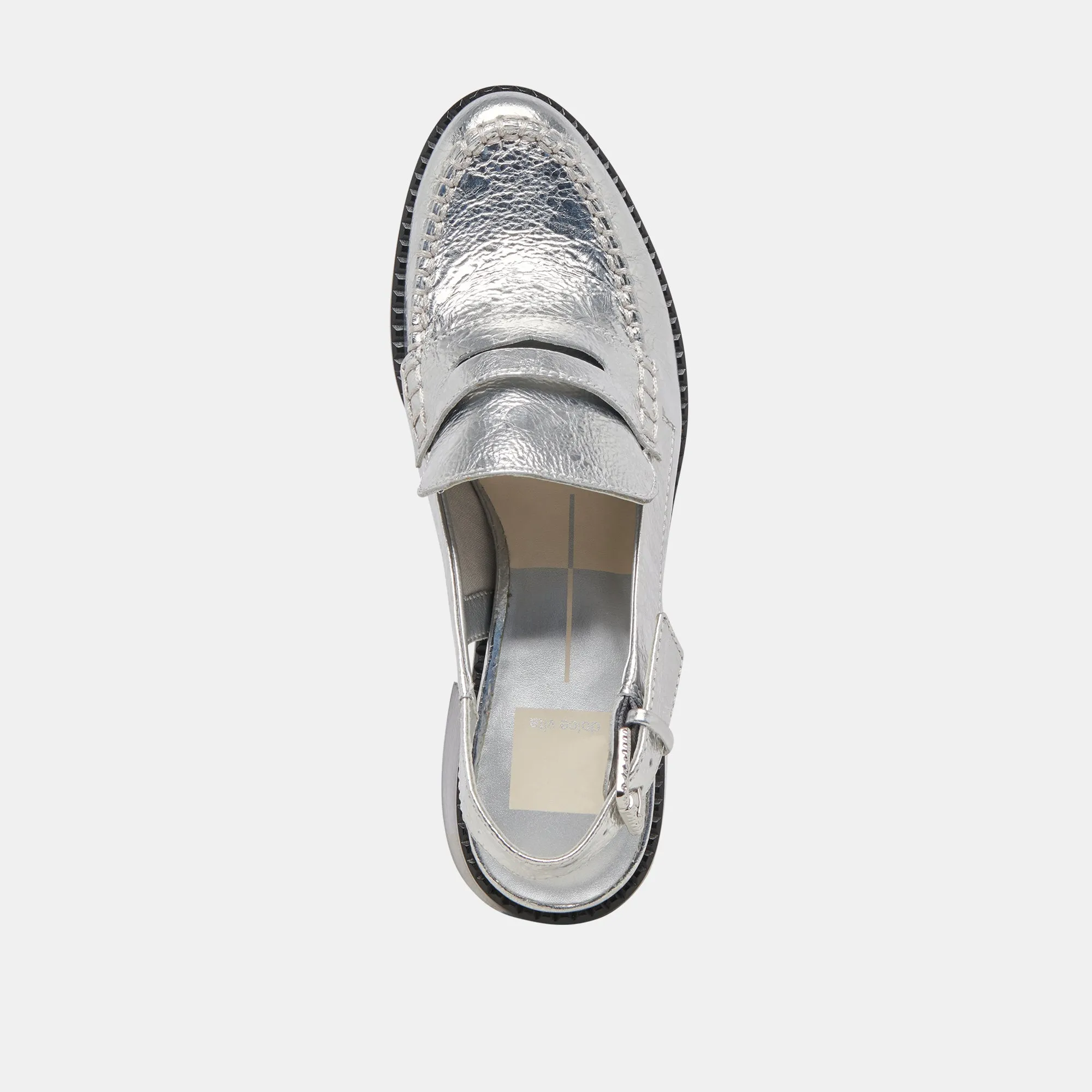 HARDI HEELS SILVER DISTRESSED LEATHER