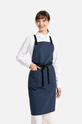 Hayden Navy Blue Canvas Bib Apron