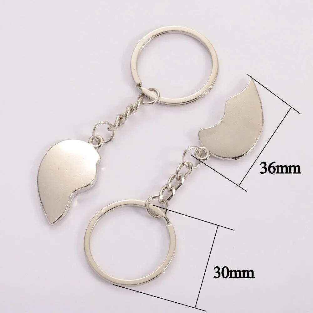 Heart Couple Love Keychain