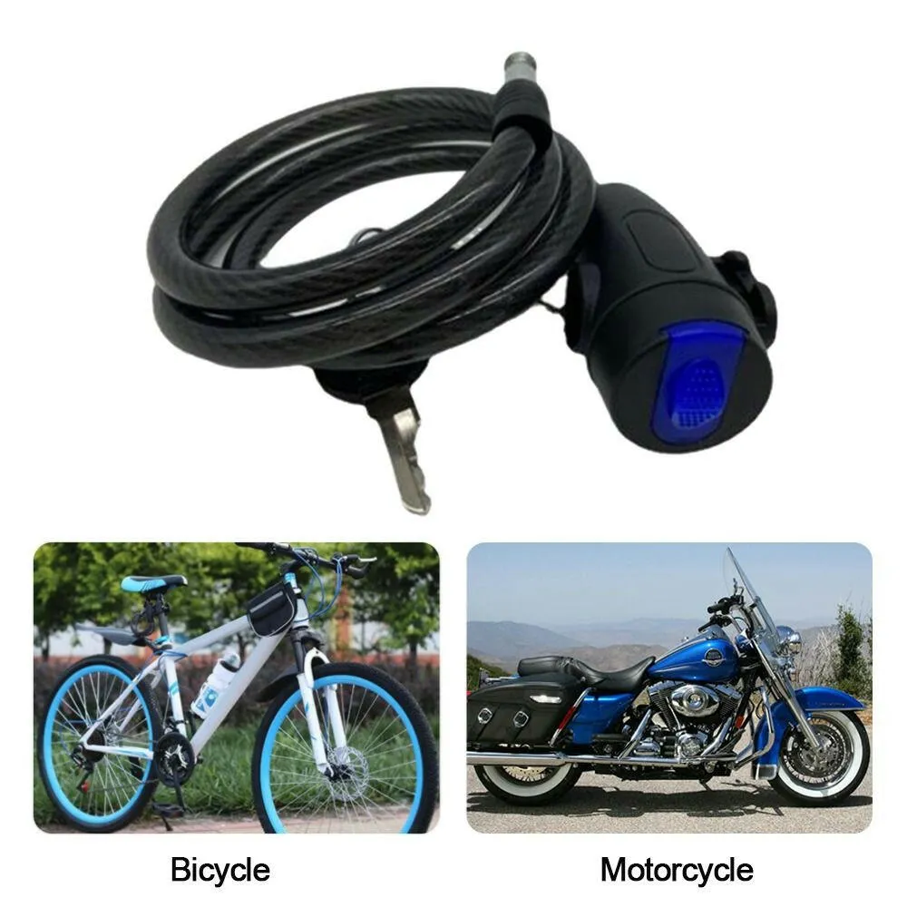 Heavy Duty Strong Padlock Lock Bike Chain  Lock Metal Anti-Theft withTwo key Security Reinforce Bicycle Lock Accessories