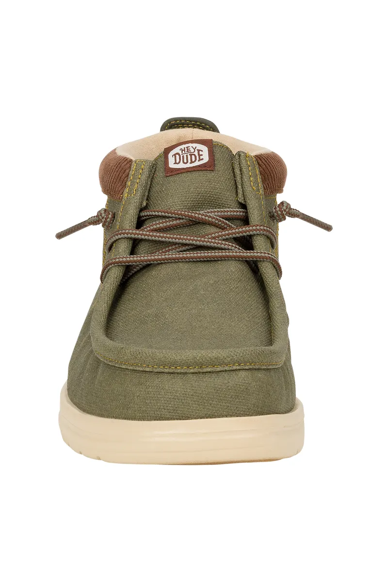 Hey Dude Wally Mid GripR Workwear Dusty Olive