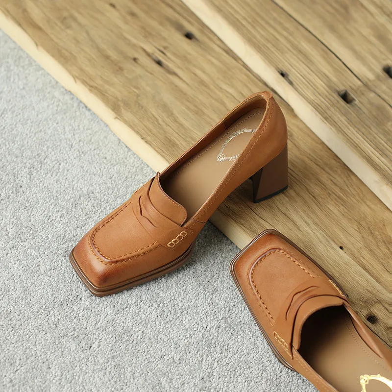 High Heel Loafers