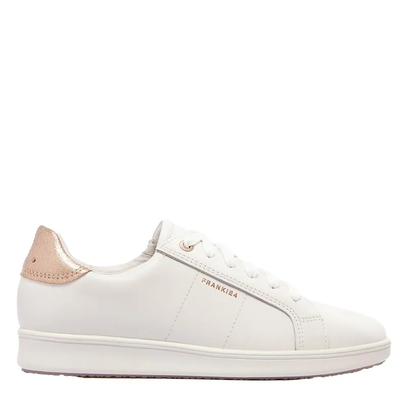 JACKIE V - WHITE/ROSE GOLD LEATHER