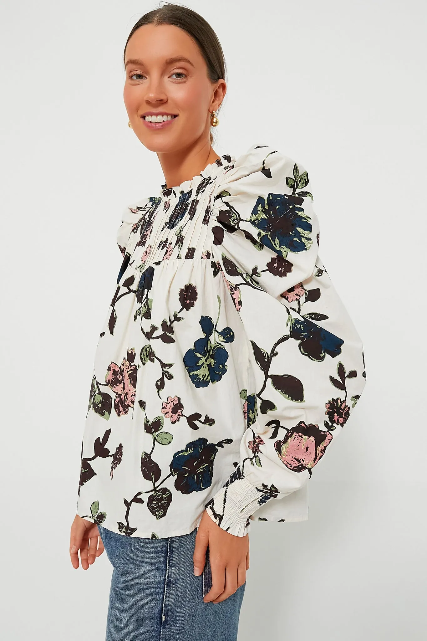 Jardin Print Irina Blouse