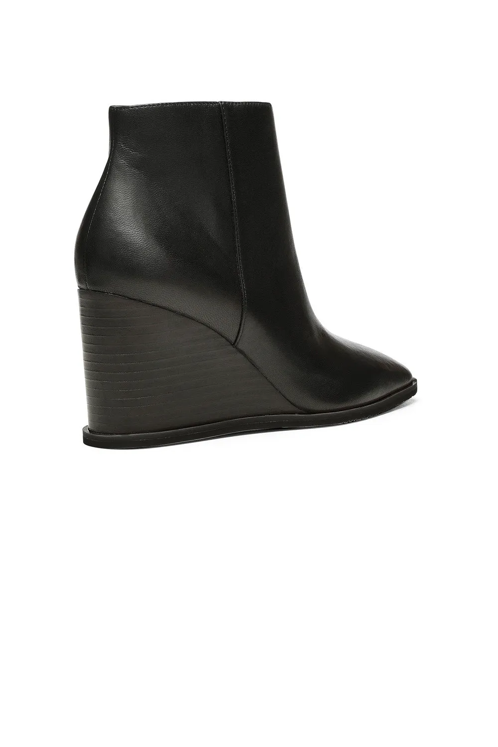 Joan Wedge Booties - Black