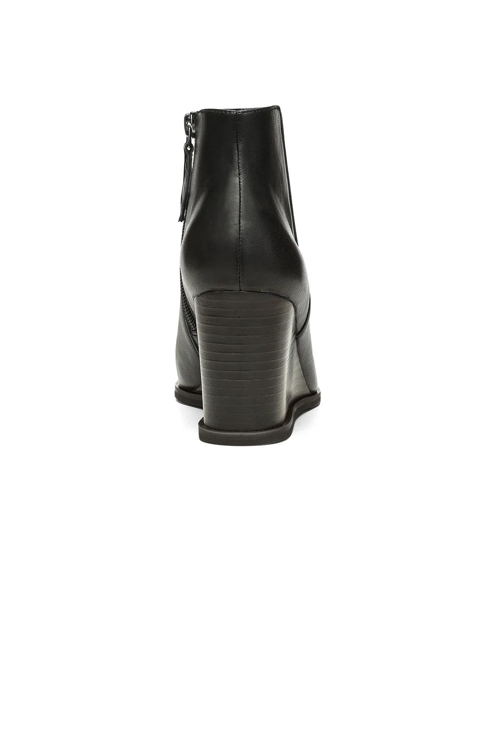 Joan Wedge Booties - Black