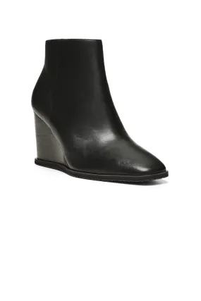 Joan Wedge Booties - Black