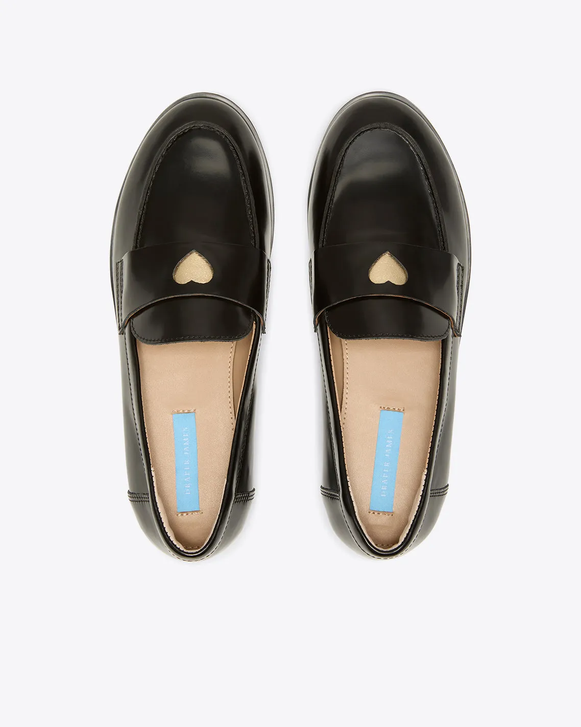 Jonah Gold Heart Loafer