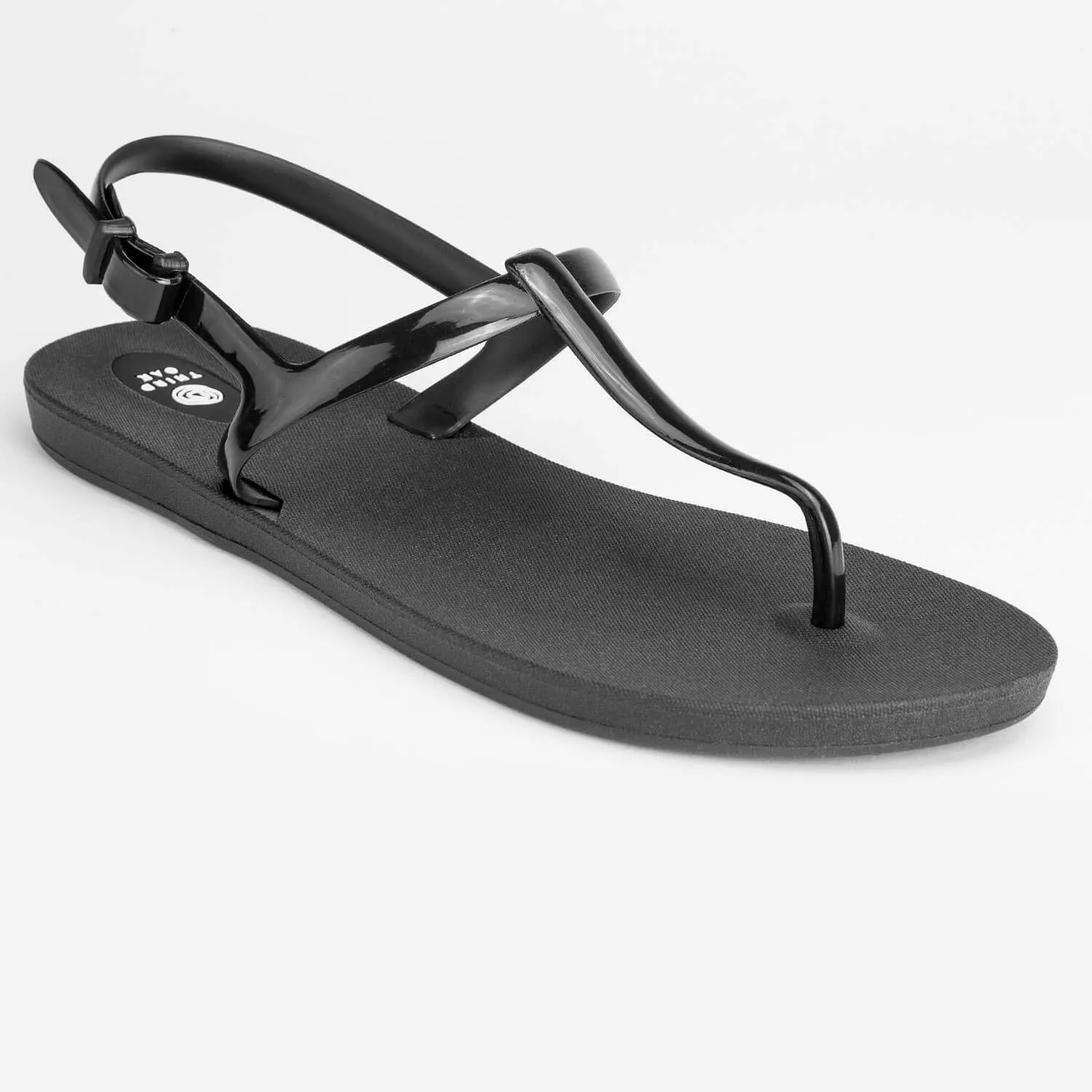 Journey T-Strap Sandal in Black