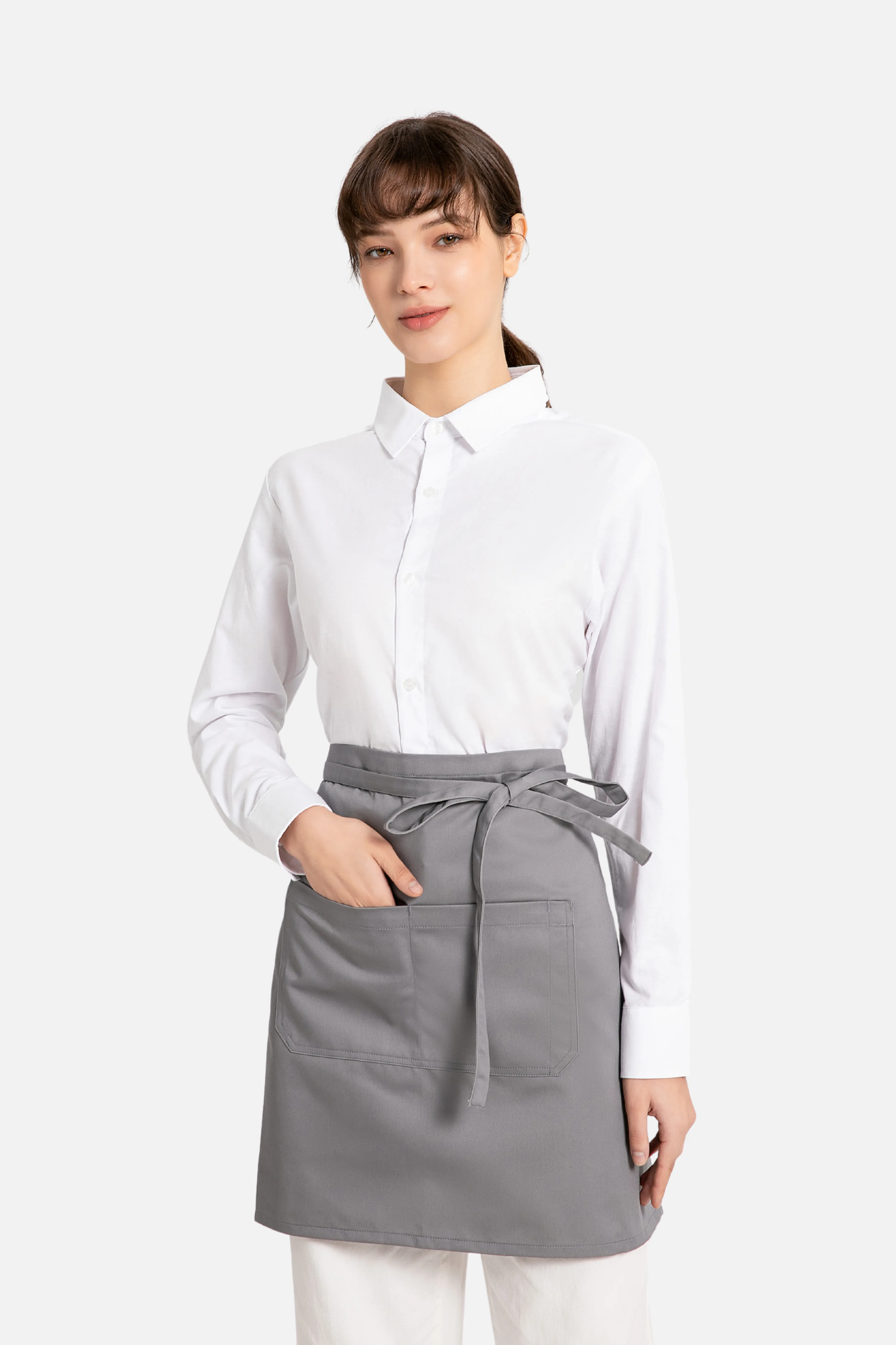 Kai Grey Half Apron