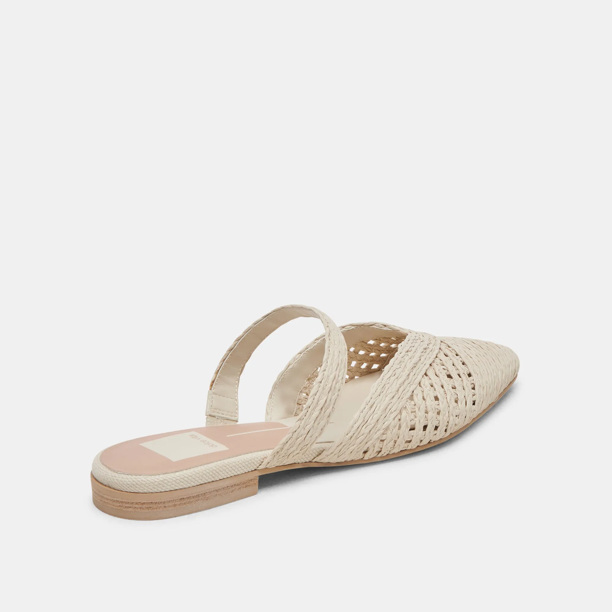 KALINE FLATS IVORY RAFFIA