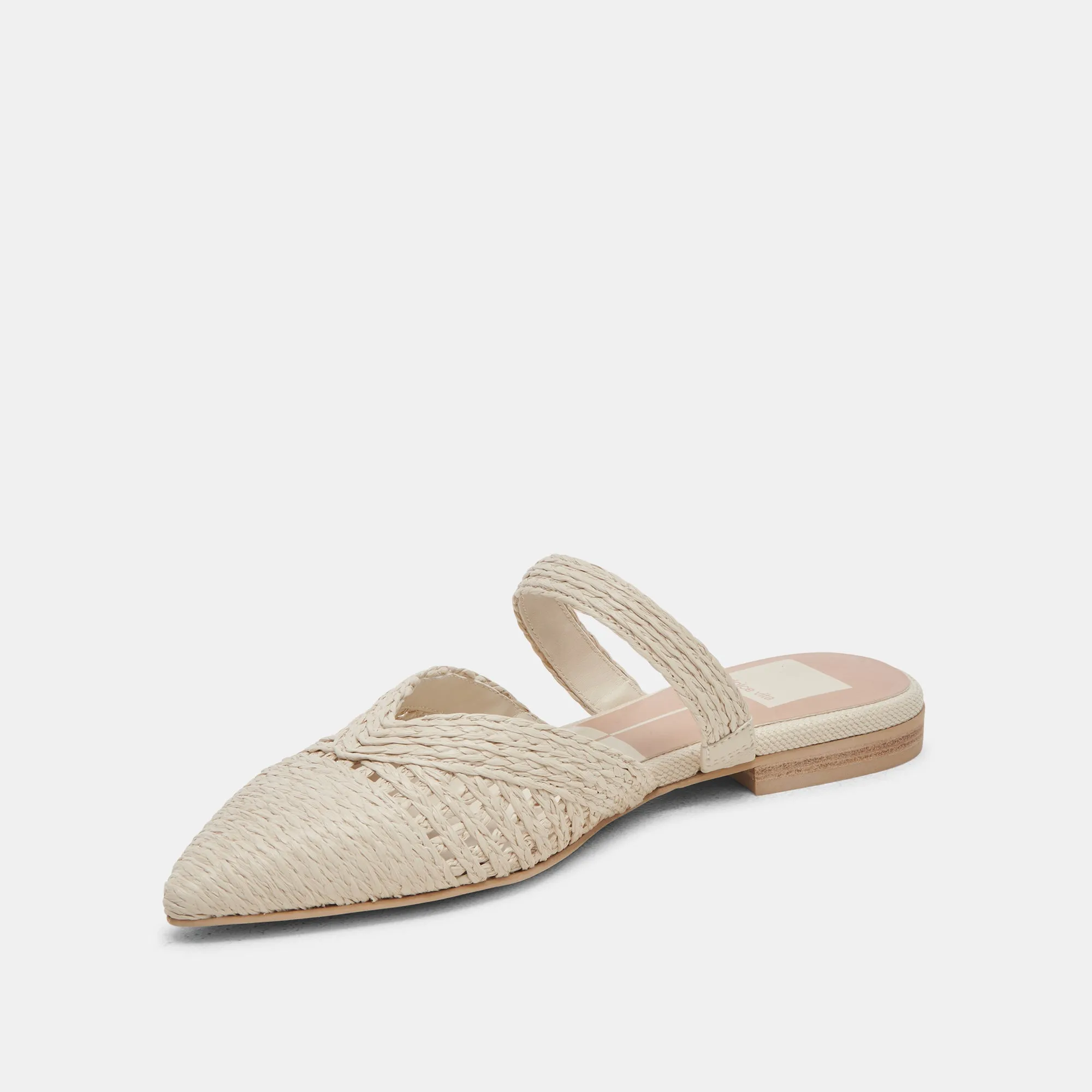 KALINE FLATS IVORY RAFFIA