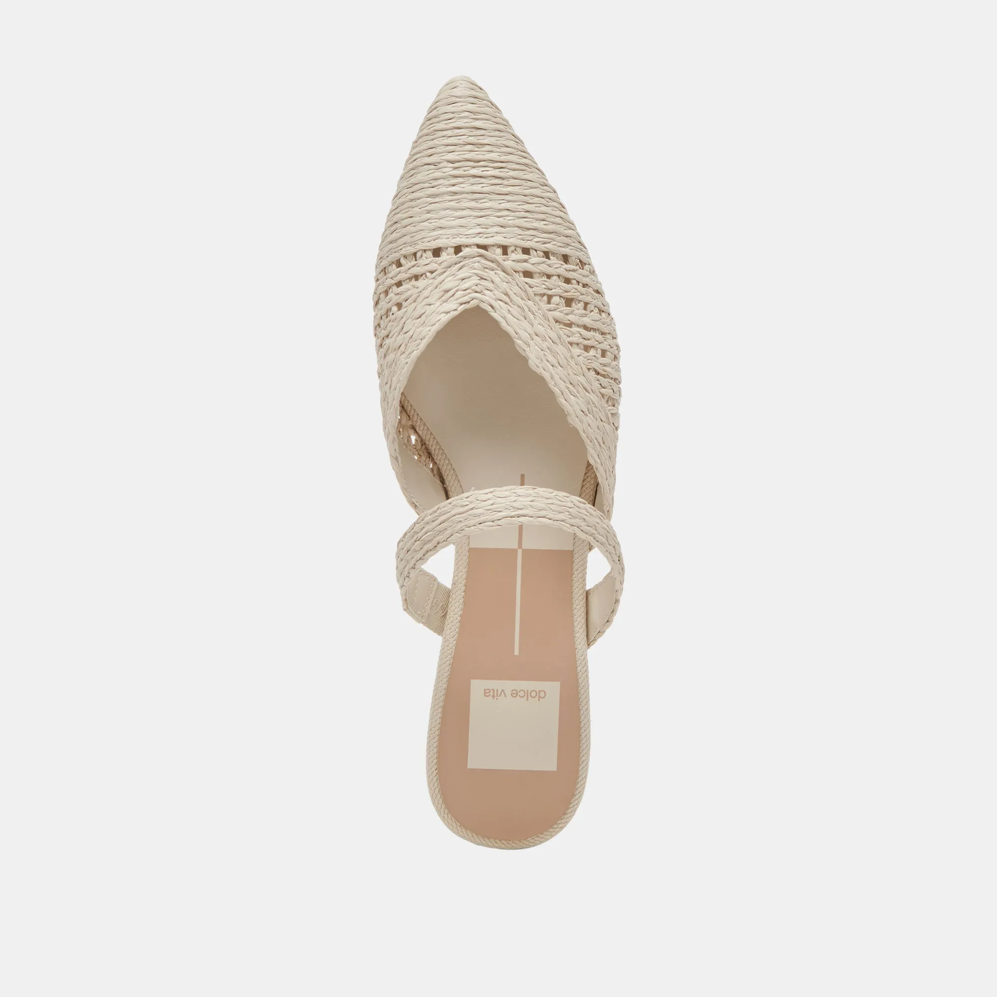 KALINE FLATS IVORY RAFFIA