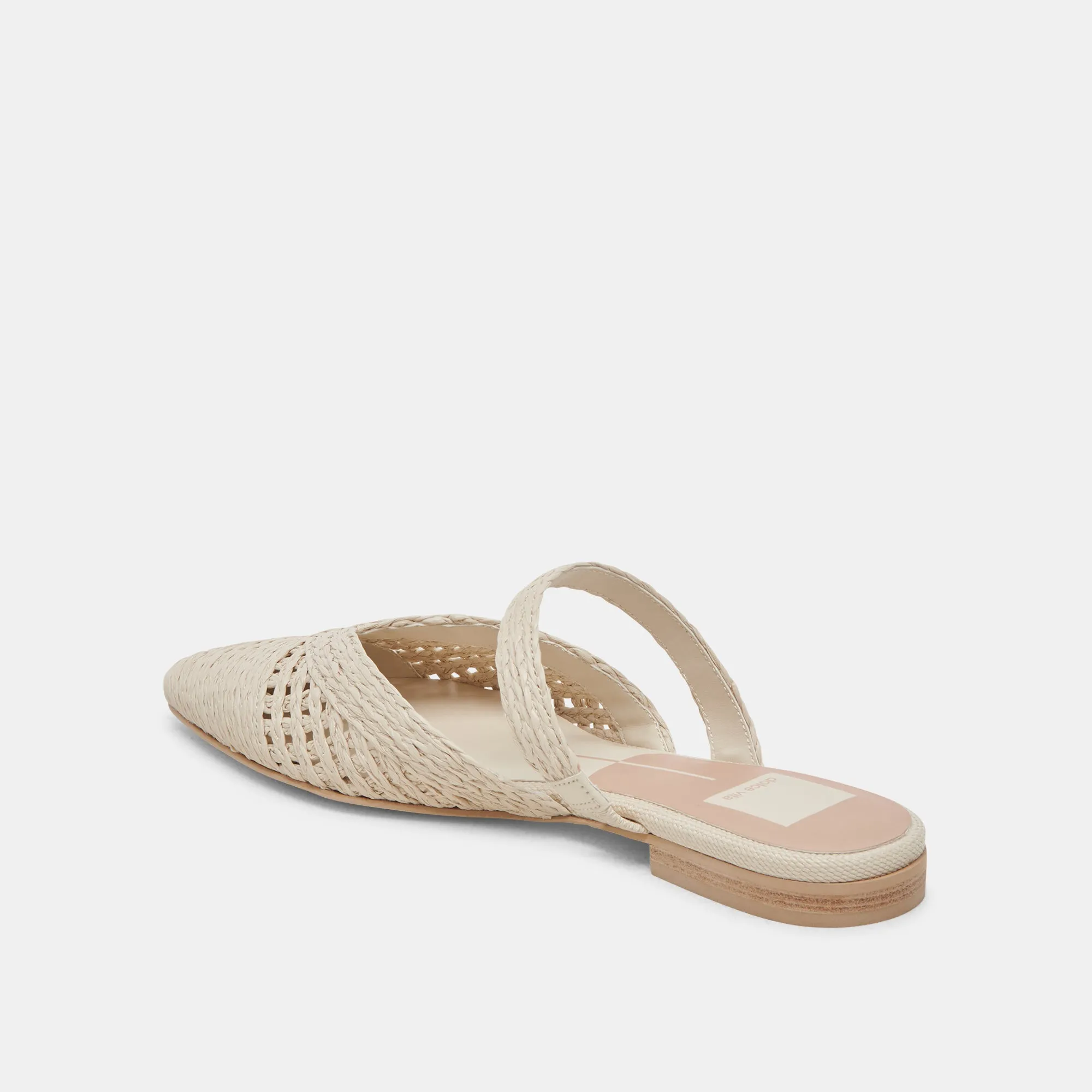 KALINE FLATS IVORY RAFFIA