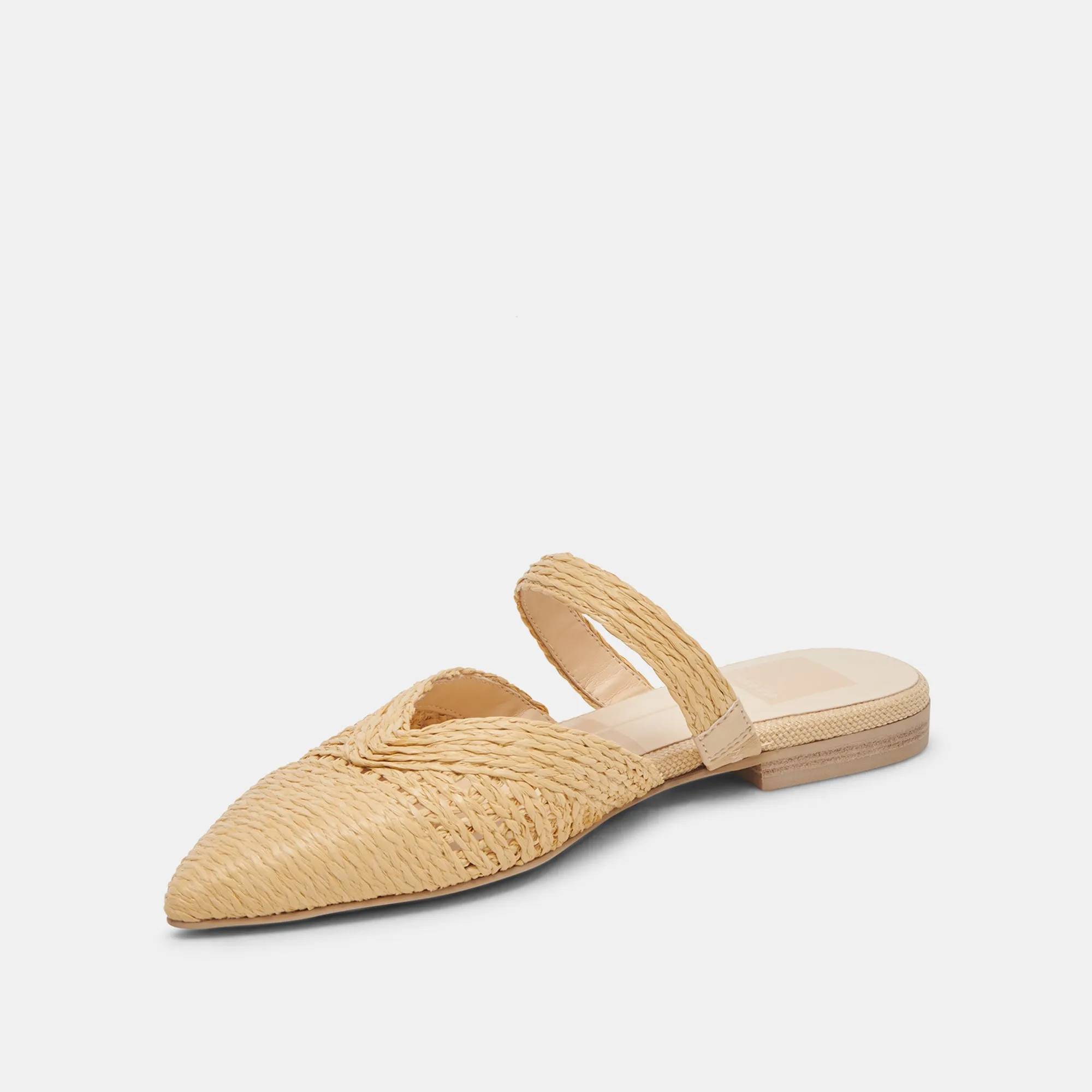 KALINE FLATS LT NATURAL RAFFIA