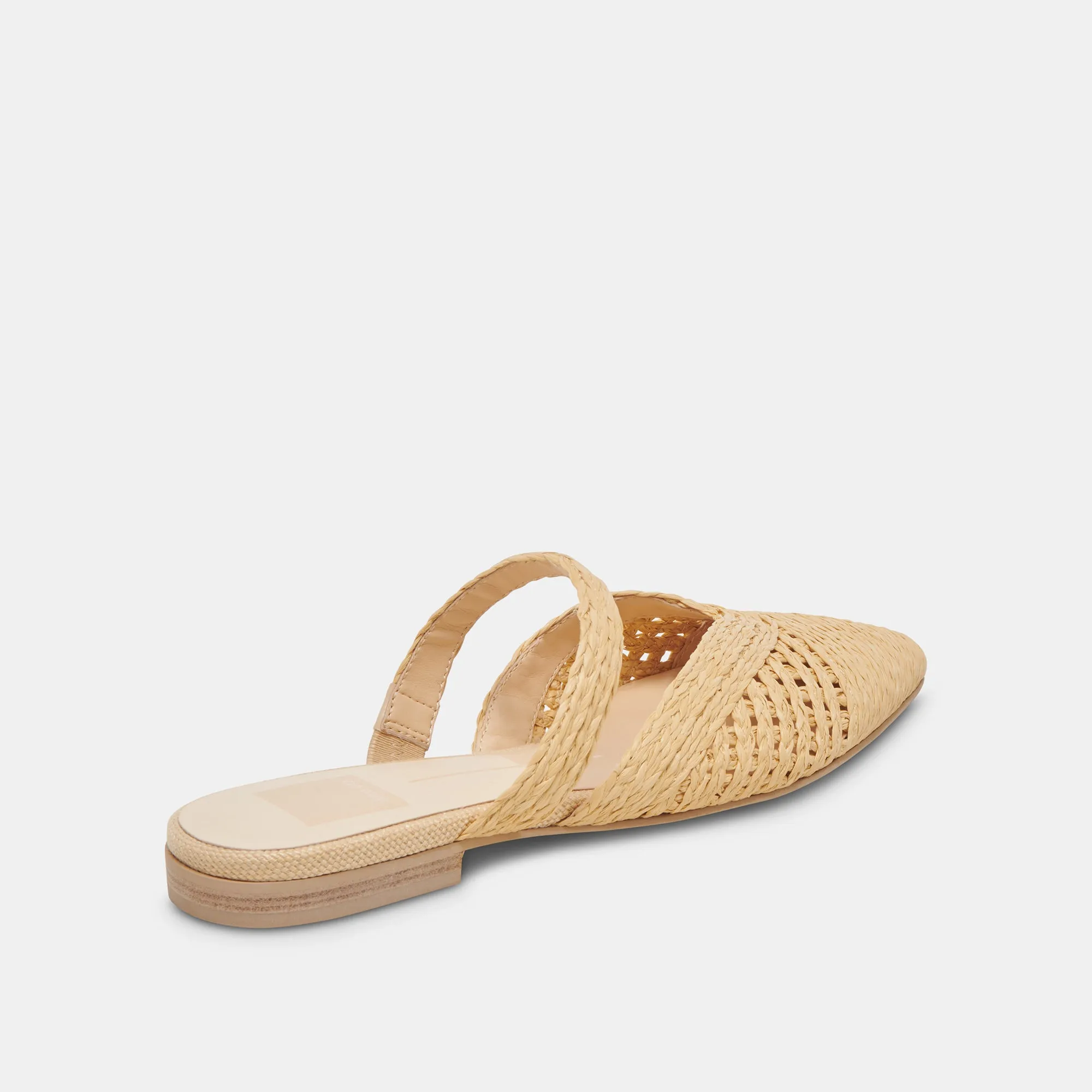 KALINE FLATS LT NATURAL RAFFIA