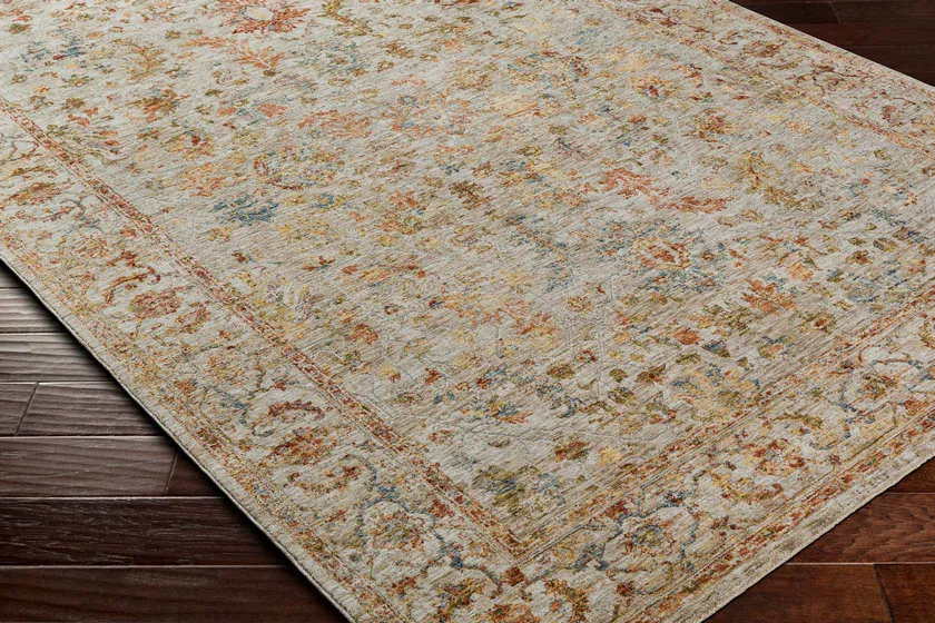 Kendrix Traditional Light Sage/Tan Area Rug