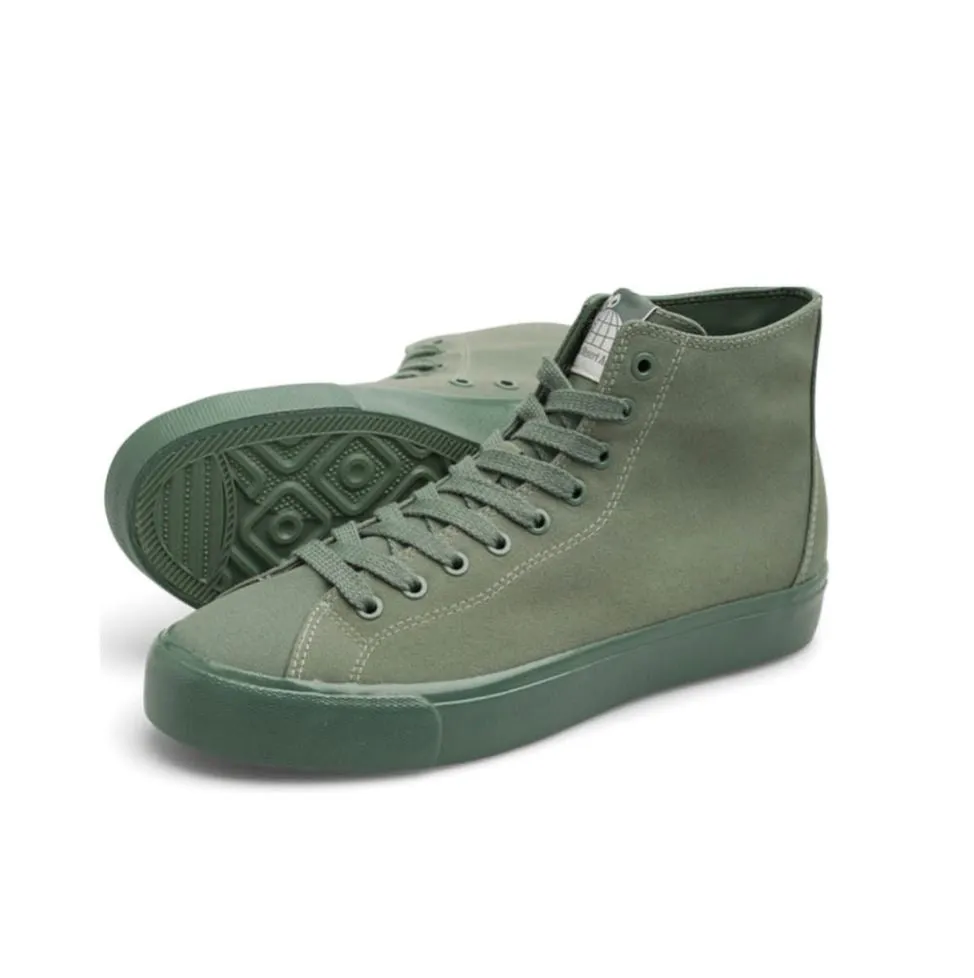 Last Resort VM003 Canvas Hi Shoe - Full Spray Green