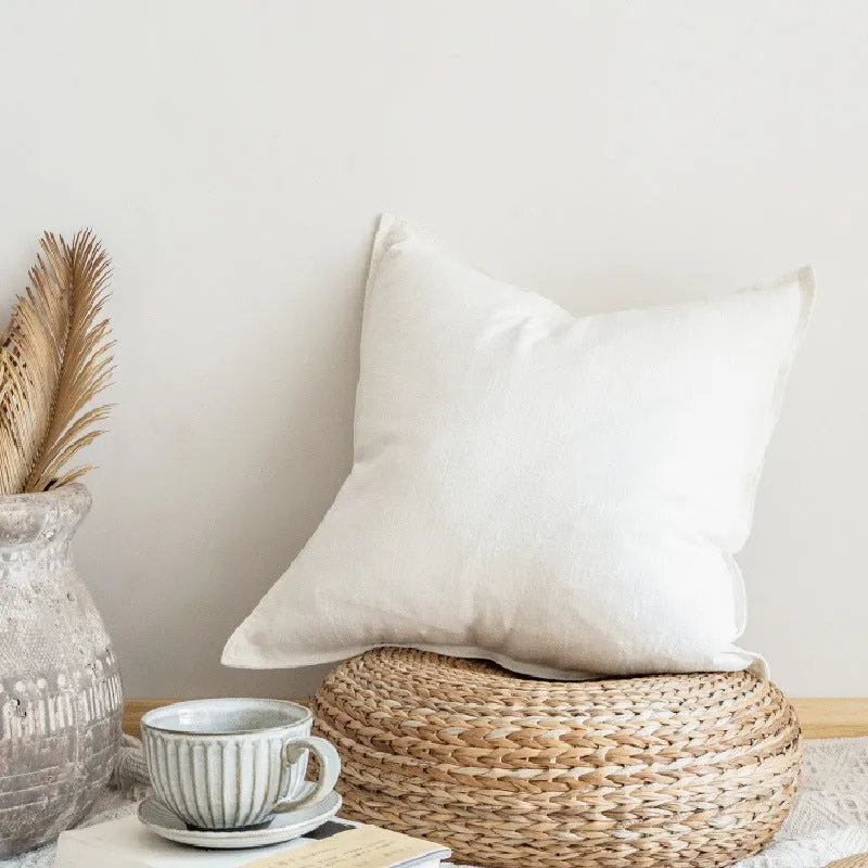 Linen Square Cushion Pillow Back