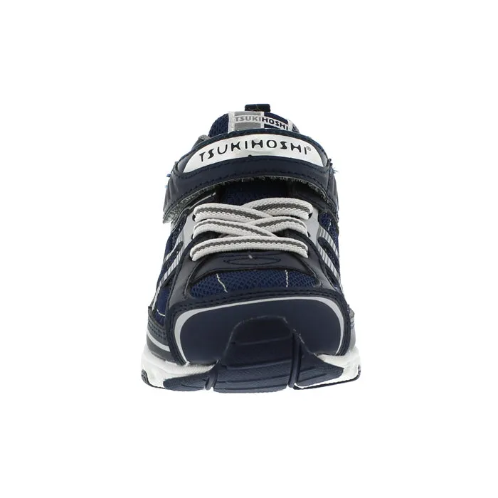 Little Boy Tsukihoshi Storm Sneaker Navy/Silver