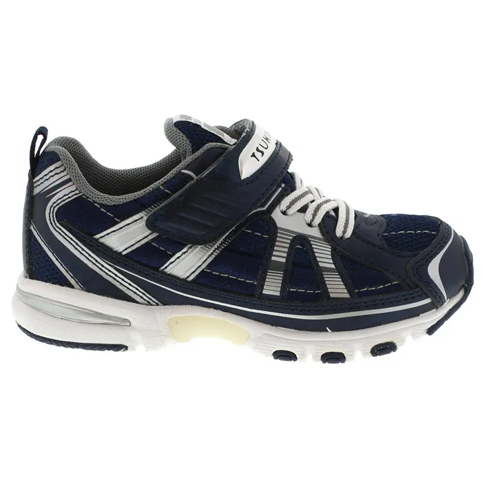 Little Boy Tsukihoshi Storm Sneaker Navy/Silver