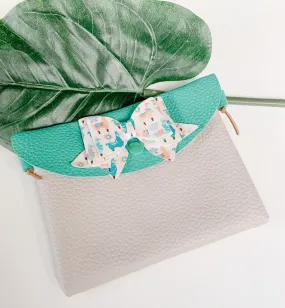 Little Girl's Green Lama Vegan Purse by Oakley Rae Handmade