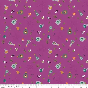 Little Witch Potions Magenta Yardage by Jennifer Long | Riley Blake Designs