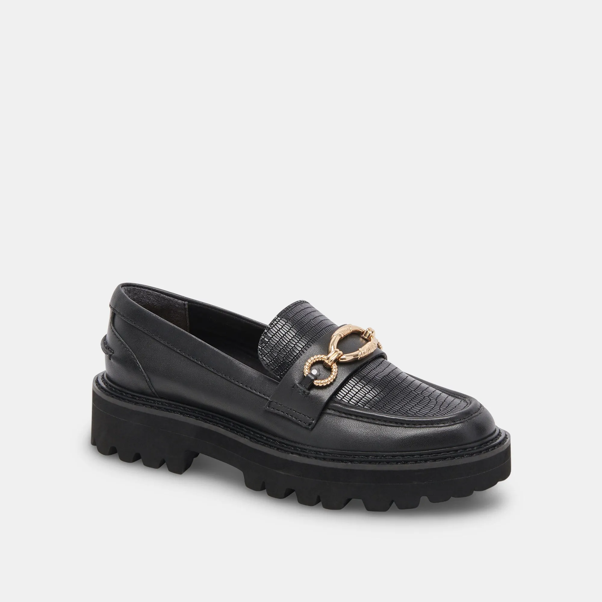 MAMBO LOAFERS BLACK MULTI LEATHER - re:vita