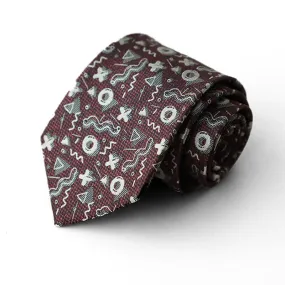 Men's Funny Mathematical Symbol Pattern Necktie