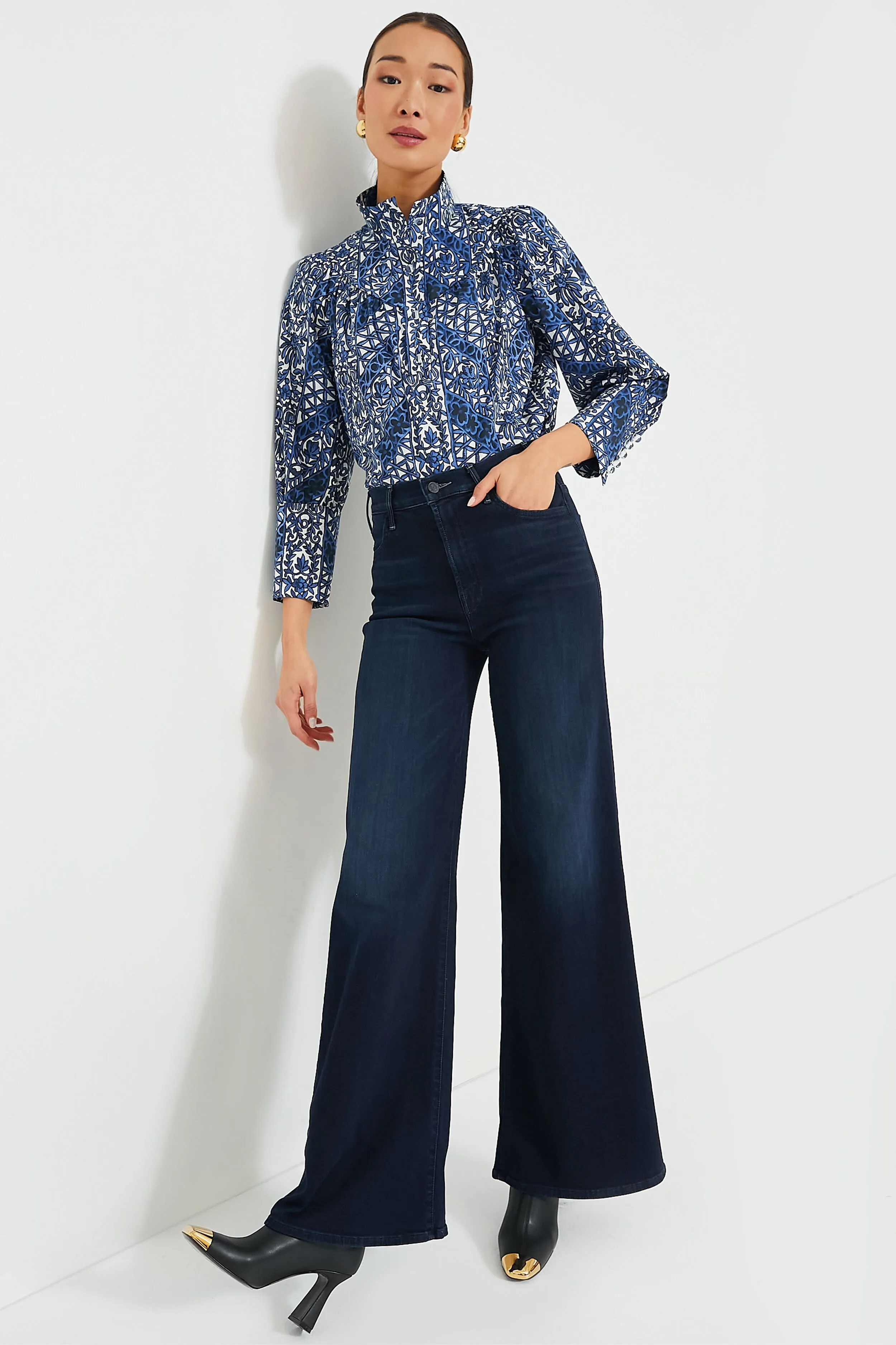 Montecito Midnights Corrigan Blouse