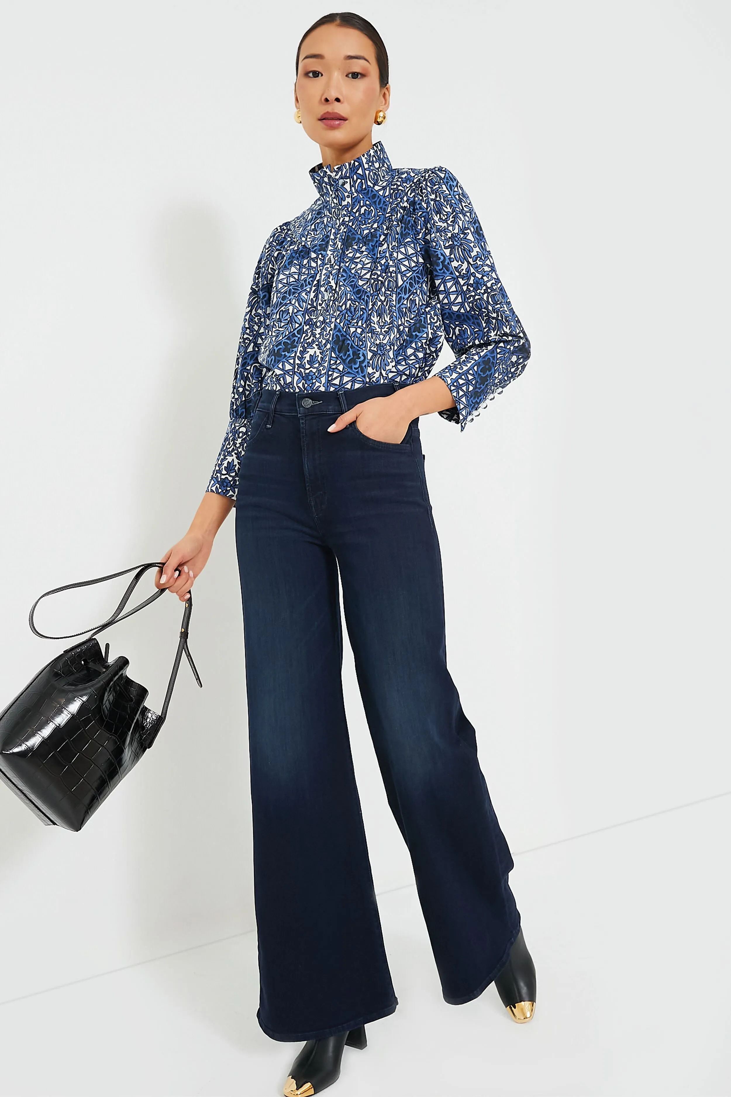 Montecito Midnights Corrigan Blouse