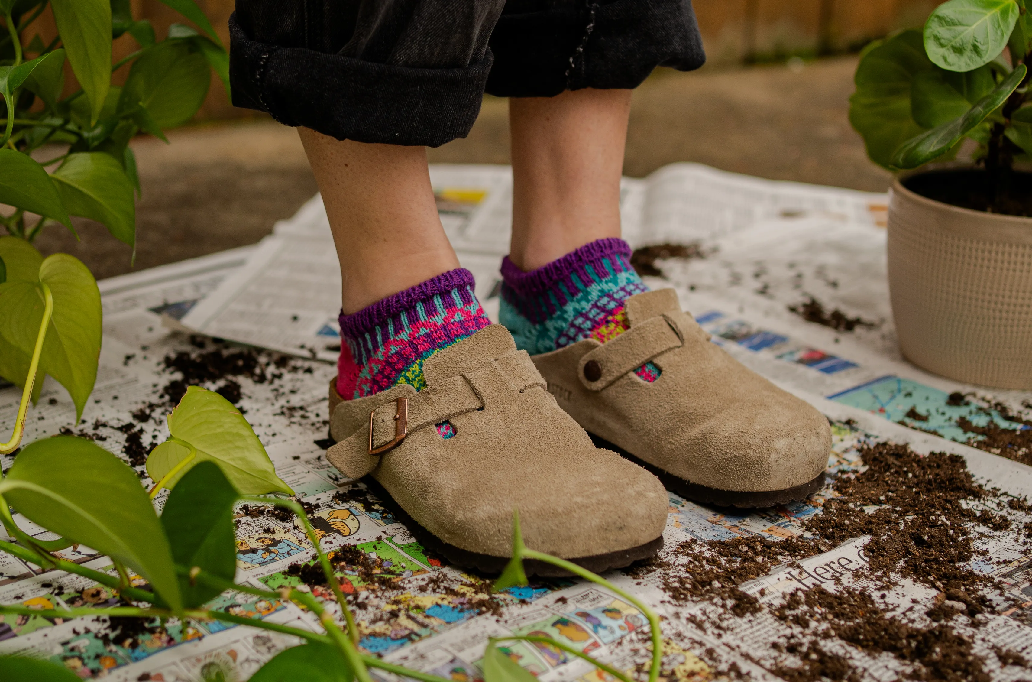 Morning Glory Ankle Socks