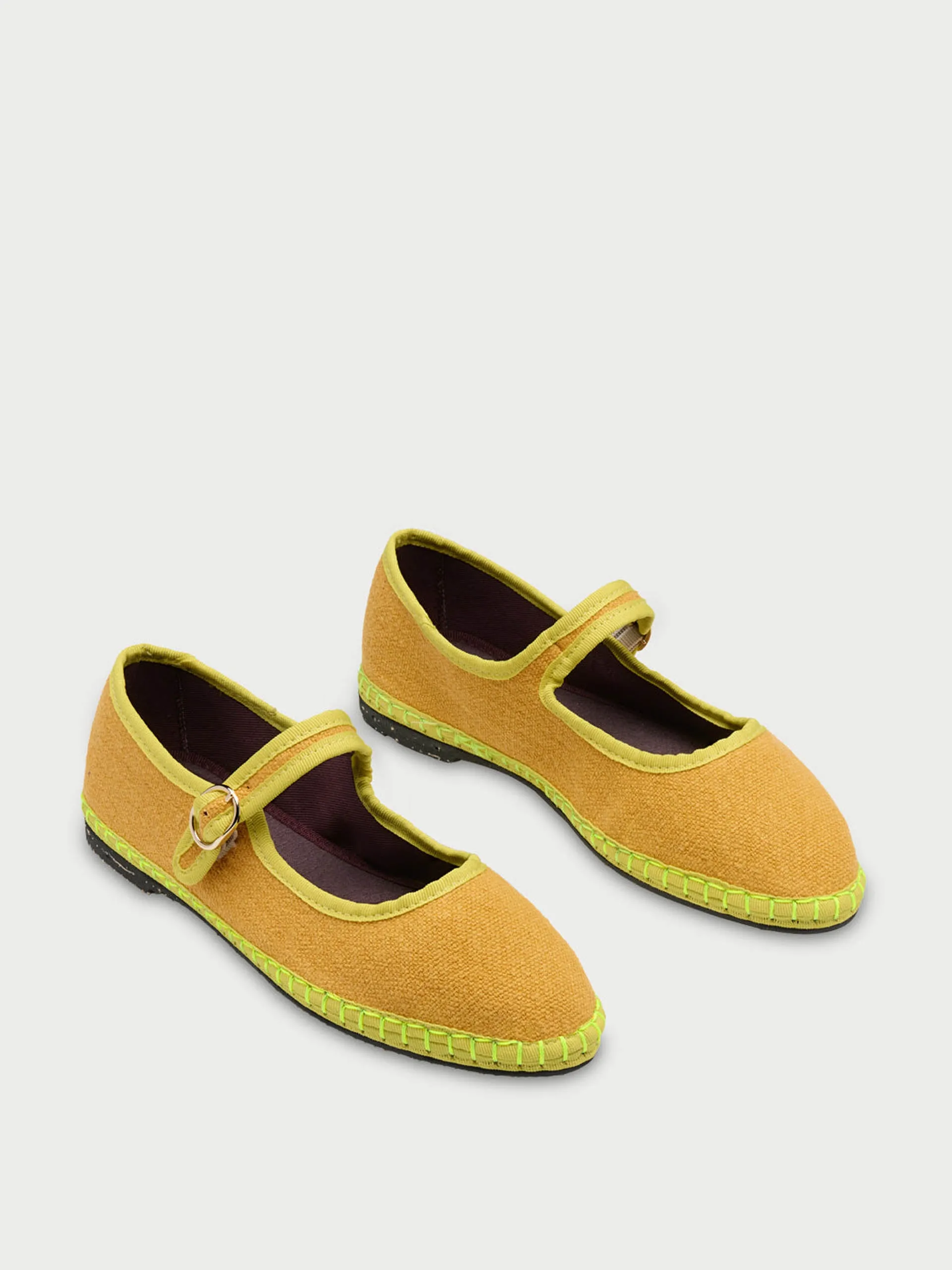 Mustard Ebenezer Mary Jane flats