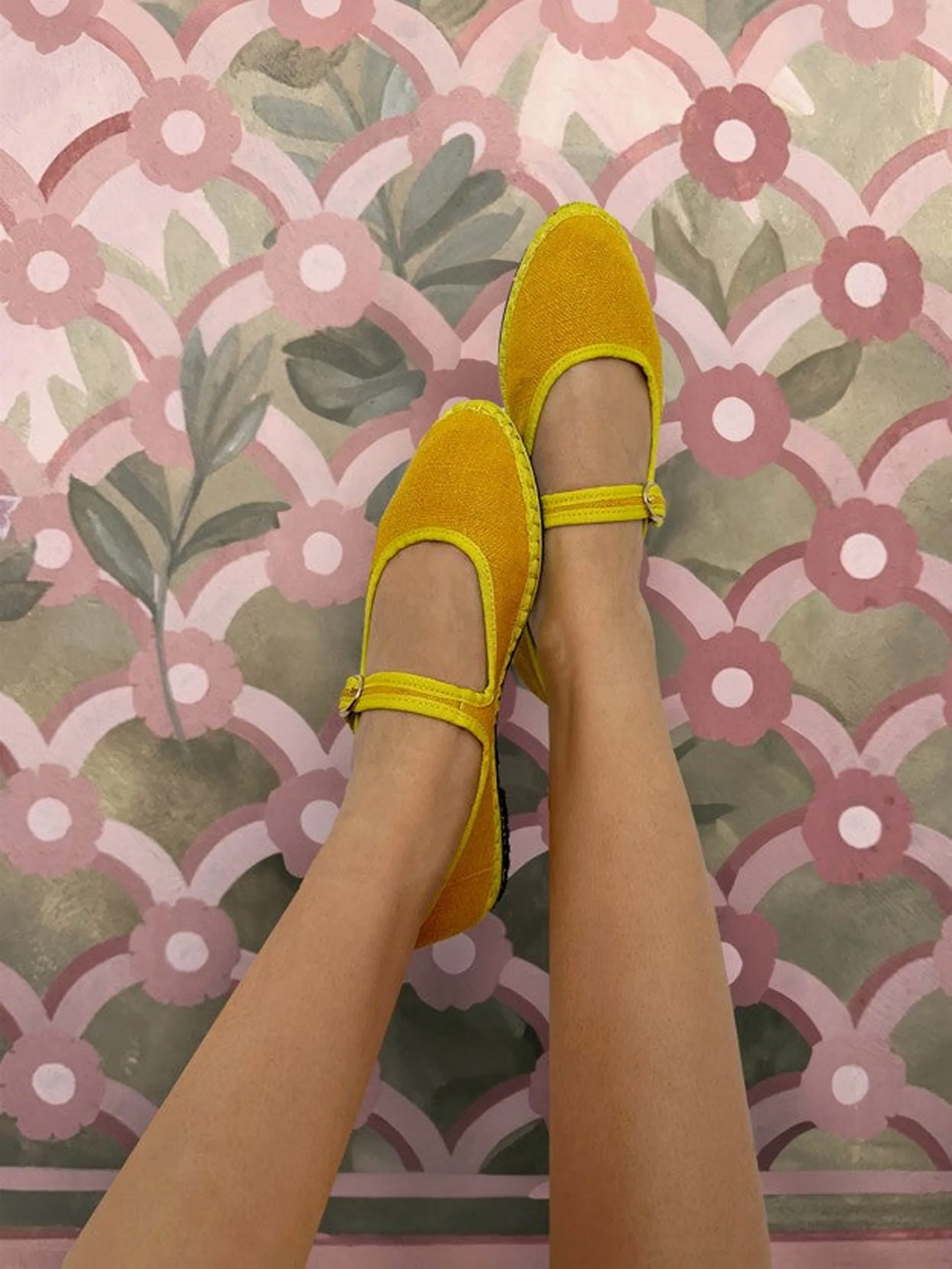 Mustard Ebenezer Mary Jane flats