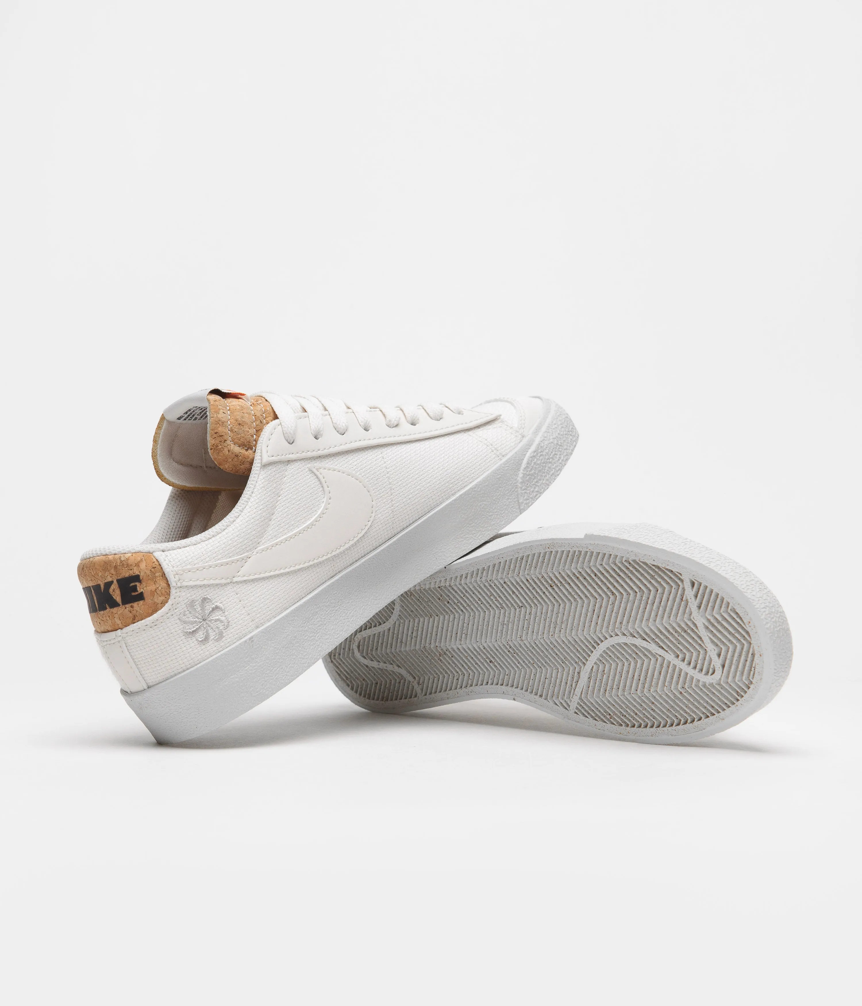 Nike Blazer Low 77 Premium Shoes - Phantom / Phantom - Light Bone - Black