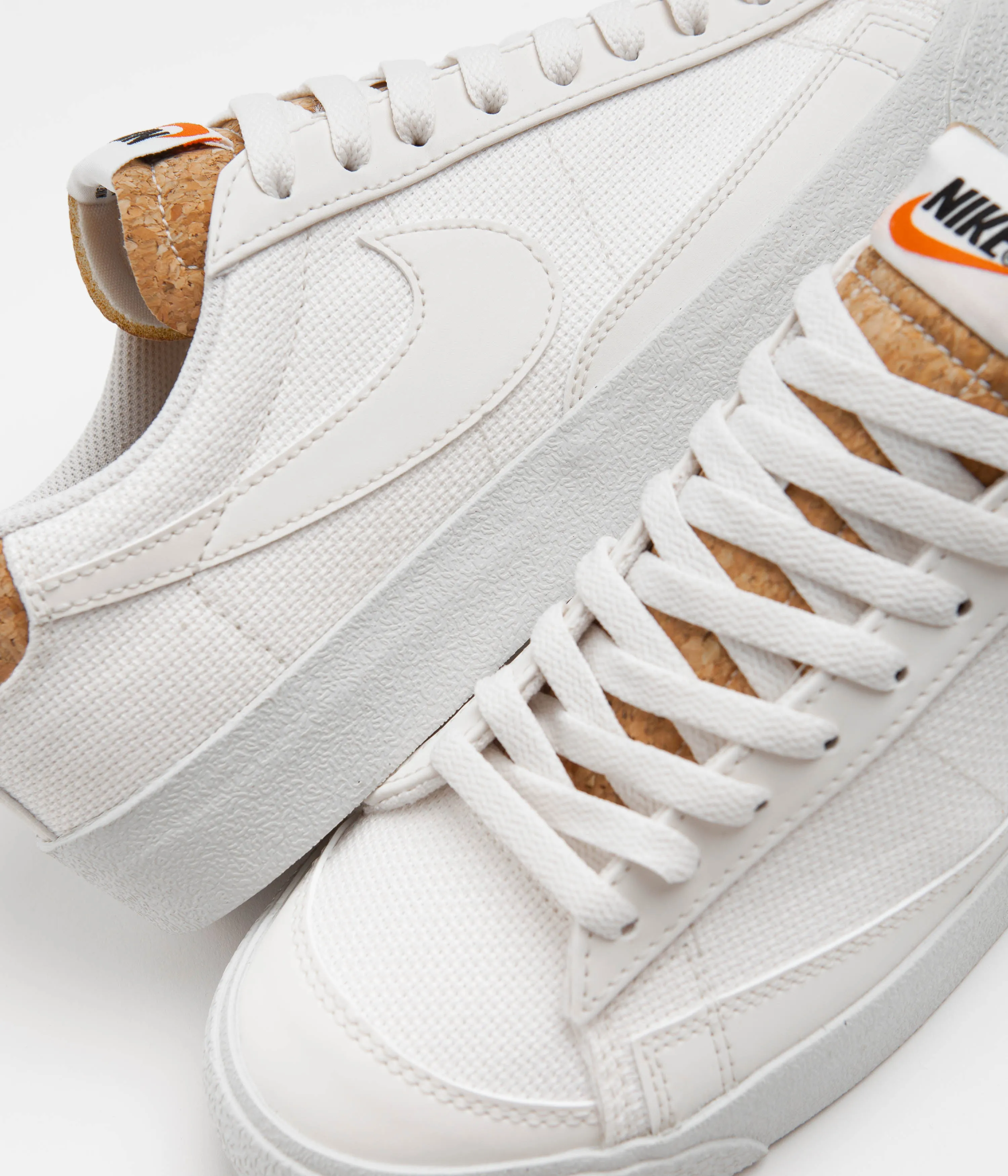 Nike Blazer Low 77 Premium Shoes - Phantom / Phantom - Light Bone - Black