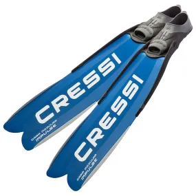 Open Box Cressi Gara Modular Impulse Fins for Freediving - Blue Metal, Size: 38/39